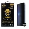IDOL 1991 PRIVACY ANTISPY TEMPERED GLASS IPHONE 13 PRO MAX 6.7in 9H 0.25mm SEMI CURVED FULL GLUE BLACK
