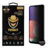 IDOL 1991 PRIVACY ANTISPY TEMPERED GLASS SAMSUNG A22 5G A226 6.6in 9H 0.25mm SEMI CURVED FULL GLUE BLACK