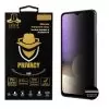 IDOL 1991 PRIVACY ANTISPY TEMPERED GLASS SAMSUNG A32 5G A326 6.5in 9H 0.25mm SEMI CURVED FULL GLUE BLACK