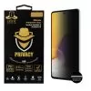 IDOL 1991 PRIVACY ANTISPY TEMPERED GLASS SAMSUNG A72 A725/A726 6.7in 9H 0.25mm SEMI CURVED FULL GLUE BLACK
