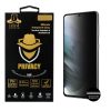 IDOL 1991 PRIVACY ANTISPY TEMPERED GLASS SAMSUNG S21 5G G991 6.2in 9H 0.25mm SEMI CURVED FINGER UNLOCK FULL GLUE BLACK