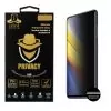 IDOL 1991 PRIVACY ANTISPY TEMPERED GLASS XIAOMI POCO X3/POCO X3 PRO 6.67in 9H 0.25mm SEMI CURVED FULL GLUE BLACK