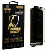 IDOL 1991 PREMIUM PRIVACY ANTISPY TEMPERED GLASS IPHONE 12 PRO/IPHONE 12 6.1in 9H 0.25mm SEMI CURVED FULL GLUE BLACK