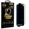 IDOL 1991 PREMIUM PRIVACY ANTISPY TEMPERED GLASS IPHONE 12 PRO MAX 6.7in 9H 0.25mm SEMI CURVED FULL GLUE BLACK