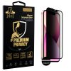 IDOL 1991 PREMIUM PRIVACY ANTISPY TEMPERED GLASS IPHONE 13 MINI 5.4in 9H 0.25mm SEMI CURVED FULL GLUE BLACK