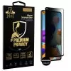 IDOL 1991 PREMIUM PRIVACY ANTISPY TEMPERED GLASS SAMSUNG A21 A217 6.5in 9H 0.25mm SEMI CURVED FULL GLUE BLACK