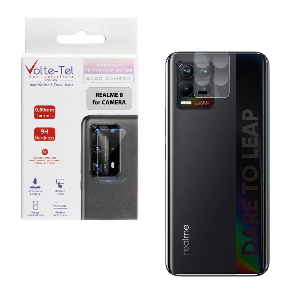 VOLTE-TEL CAMERA TEMPERED GLASS REALME 8 6.4in 9H 0.60mm