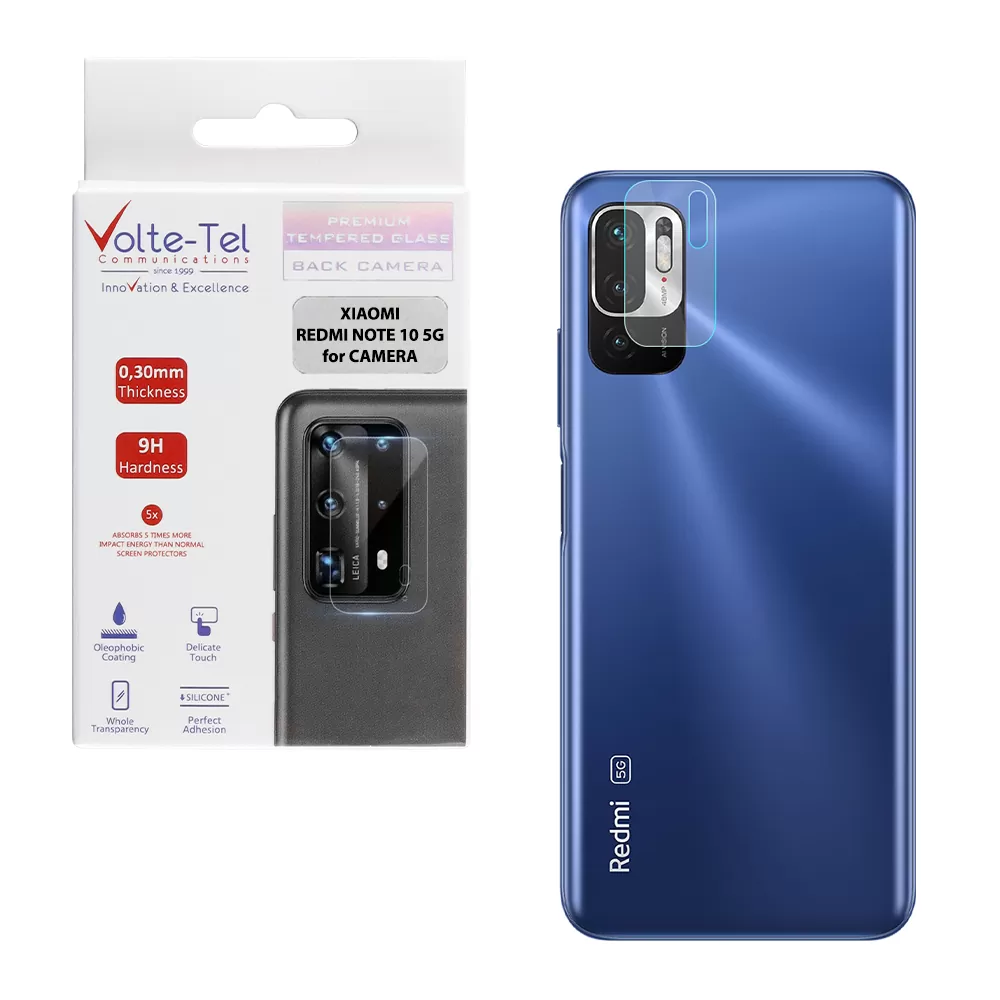 VOLTE-TEL CAMERA TEMPERED GLASS XIAOMI REDMI NOTE 10 5G 6.5in 9H 0.30mm