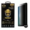 IDOL 1991 PRIVACY ANTISPY TEMPERED GLASS XIAOMI MI 11i 6.67in 9H 0.25mm SEMI CURVED FULL GLUE BLACK