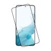 IDOL 1991 GLAMOUR TEMPERED GLASS SAMSUNG S22 5G 6.1in 9H 0.30mm FULL COVER 3D EDGE GLUE FINGER UNLOCK BLACK