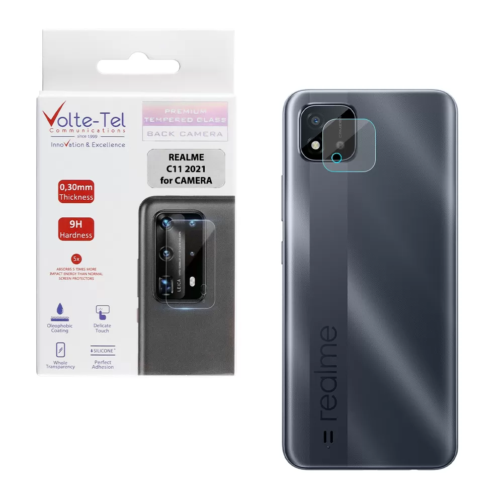 VOLTE-TEL CAMERA TEMPERED GLASS REALME C11 2021 6.52in 9H 0.30mm