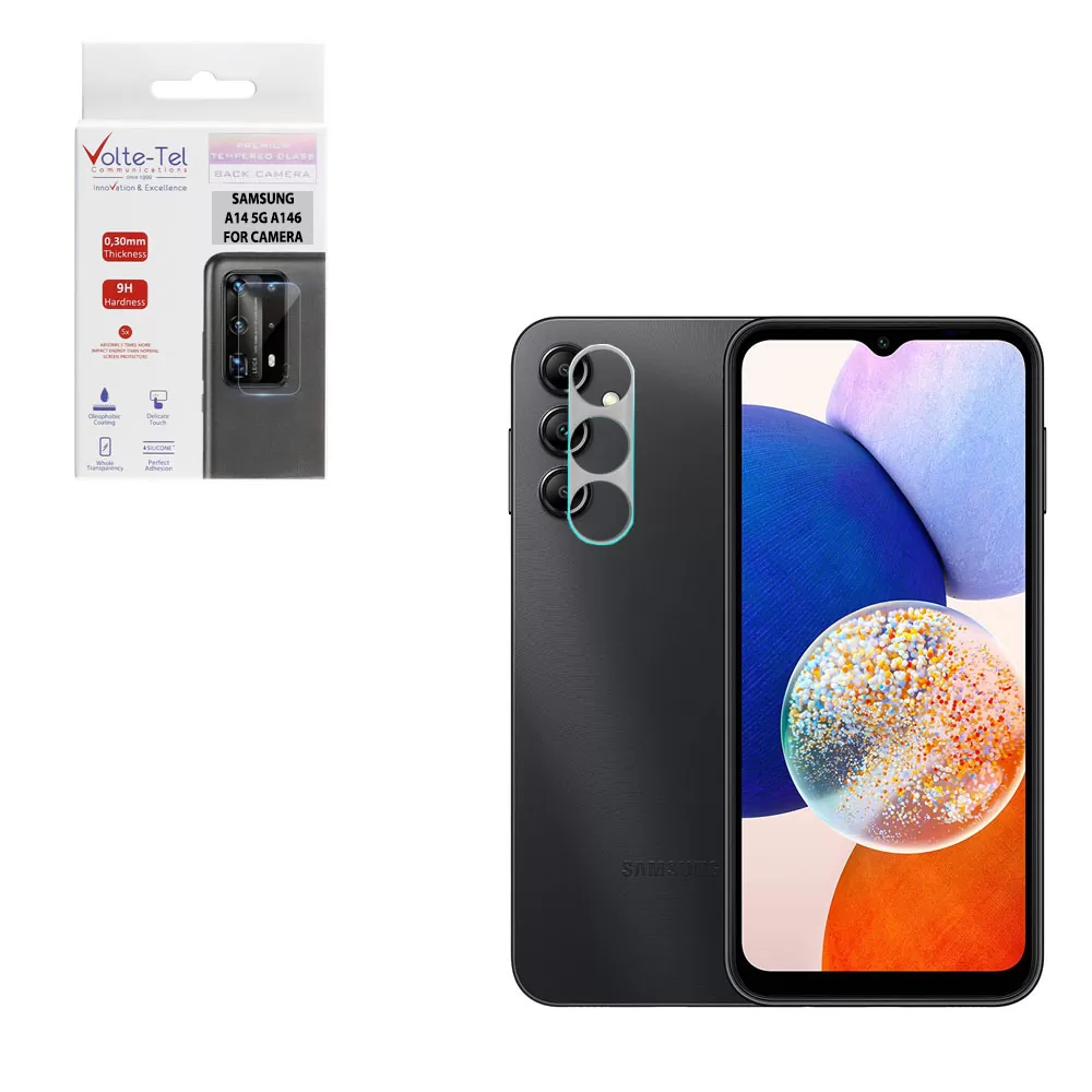 VOLTE-TEL CAMERA TEMPERED GLASS SAMSUNG A14 4G A145/A145G A146 6.6in 9H 0.30mm