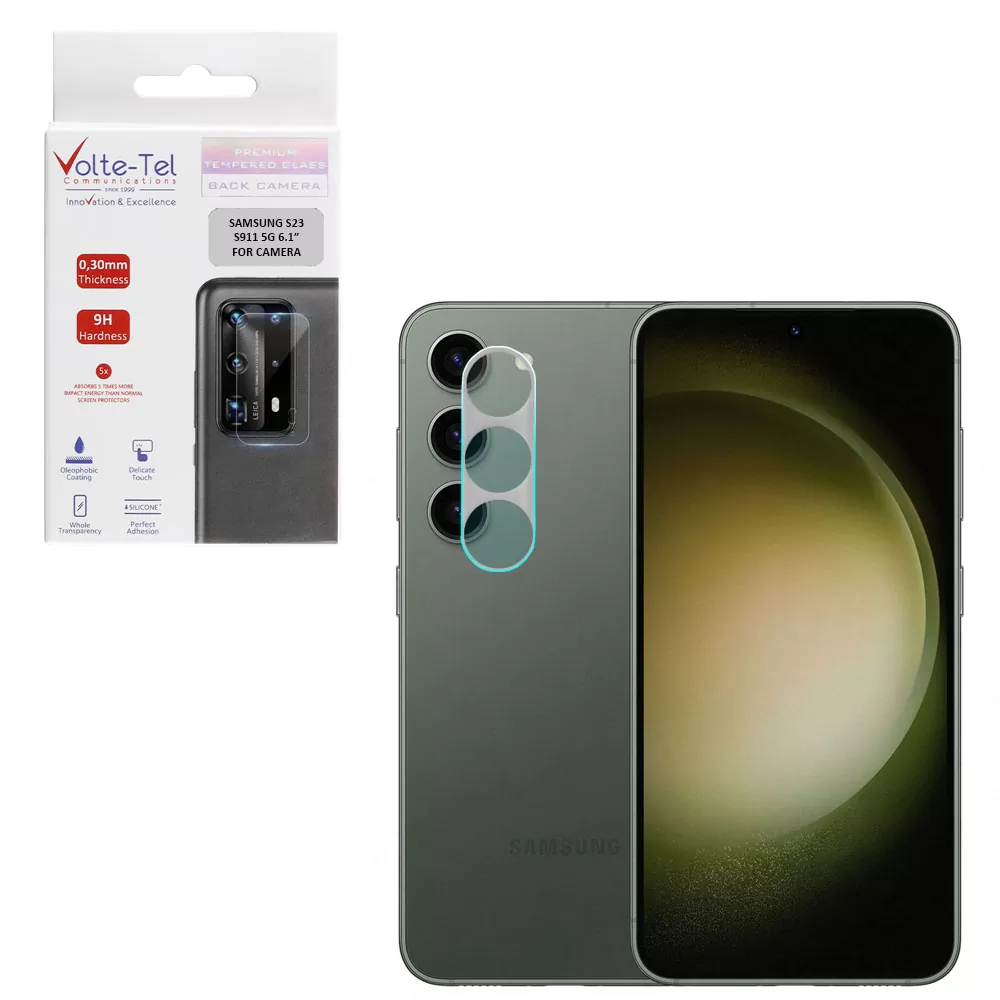 VOLTE-TEL CAMERA TEMPERED GLASS SAMSUNG S23 5G 6.1in 9H 0.30mm
