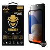 IDOL 1991 PRIVACY ANTISPY TEMPERED GLASS SAMSUNG A14 4G A145/A14 5G A146 6.6in 9H 0.25mm SEMI CURVED FULL GLUE BLACK