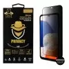 IDOL 1991 PRIVACY ANTISPY TEMPERED GLASS SAMSUNG A14 4G A145/A14 5G A146 6.6in 9H 0.25mm SEMI CURVED FULL GLUE BLACK