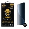 IDOL 1991 PRIVACY ANTISPY TEMPERED GLASS XIAOMI 12 PRO 6.73in 9H 0.25mm 3D SEMI CURVED EDGE GLUE BLACK