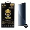 IDOL 1991 PRIVACY ANTISPY TEMPERED GLASS XIAOMI 12 PRO 6.73in 9H 0.25mm 3D SEMI CURVED EDGE GLUE BLACK