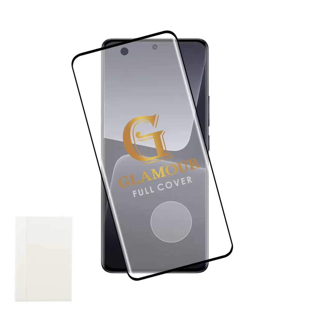 IDOL 1991 GLAMOUR TEMPERED GLASS XIAOMI 13 LITE 5G 6.55in 9H 0.30mm FULL COVER 3D FULL GLUE FINGERUNLOCK BLACK+SQUEEZY CARD