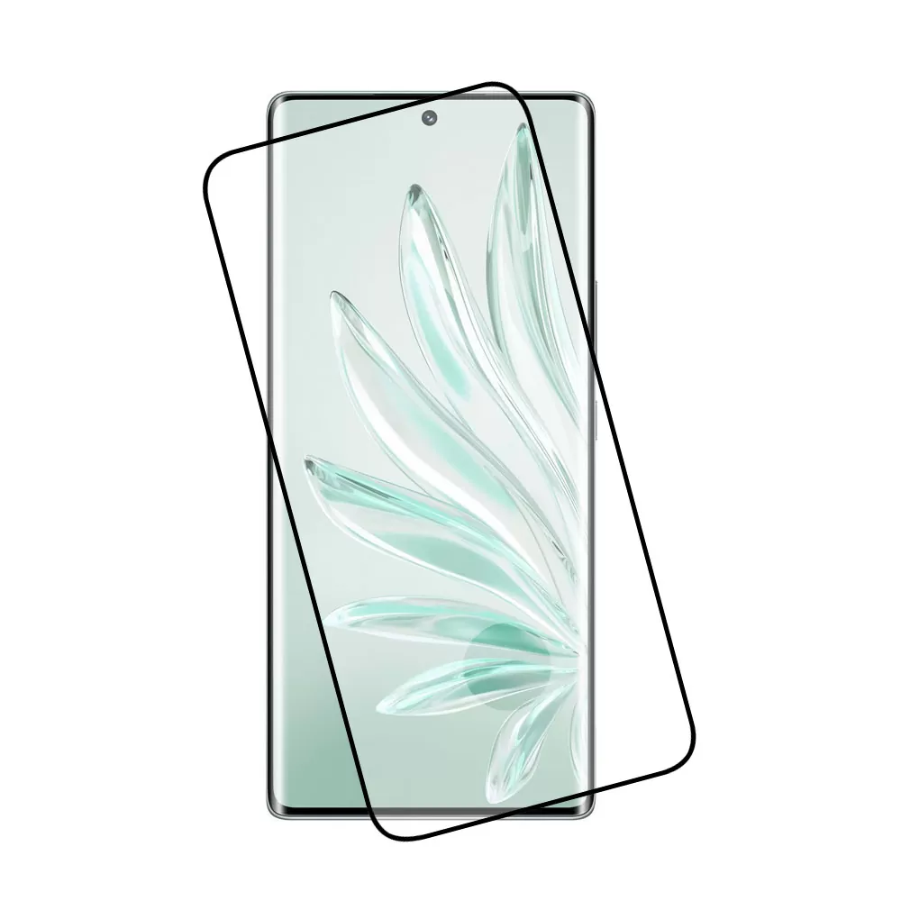 IDOL 1991 GLAMOUR TEMPERED GLASS HONOR 70 6.67in 9H 0.30mm FULL COVER 3D EDGE GLUE FINGER UNLOCK BLACK