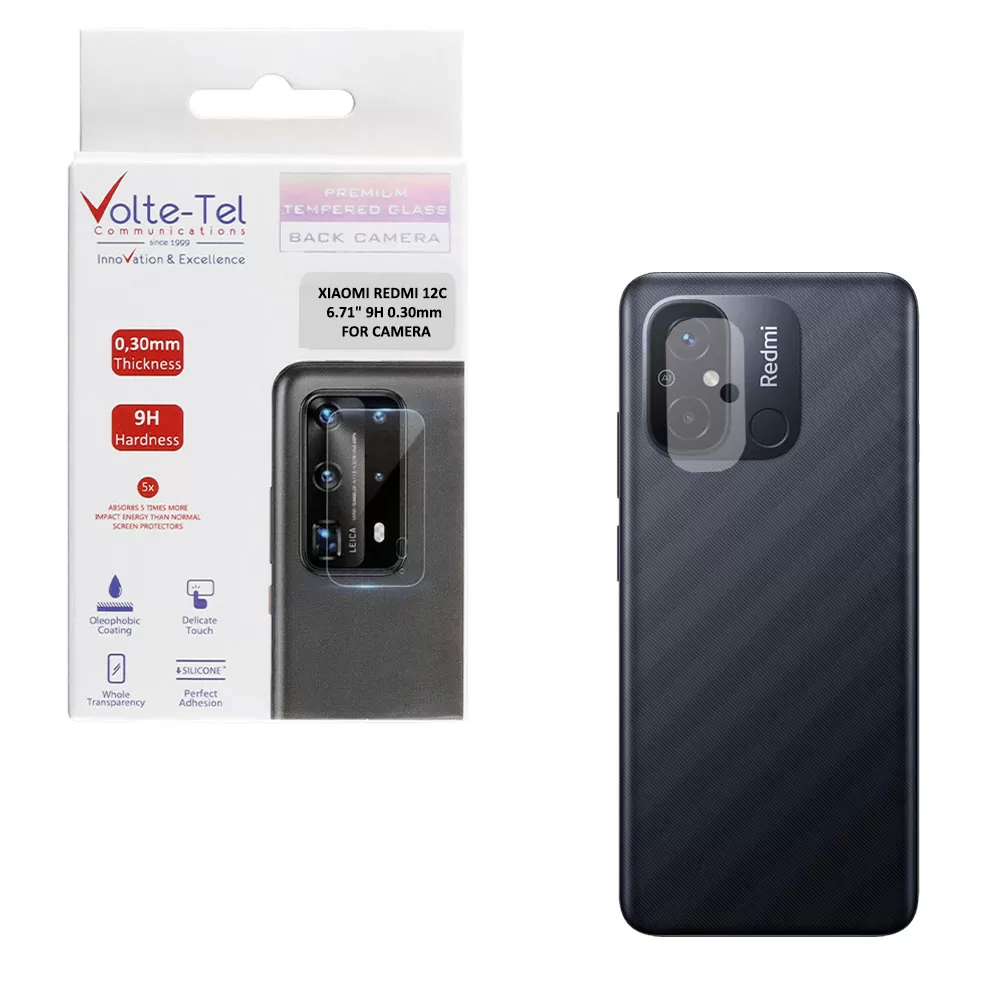 VOLTE-TEL CAMERA TEMPERED GLASS XIAOMI REDMI 12C 6.71in 9H 0.30mm