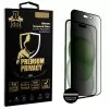 IDOL 1991 PREMIUM PRIVACY ANTISPY TEMPERED GLASS IPHONE 15 PLUS 6.7in 9H 0.25mm SEMI CURVED FULL GLUE BLACK