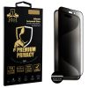 IDOL 1991 PREMIUM PRIVACY ANTISPY TEMPERED GLASS IPHONE 15 PRO 6.1in 9H 0.25mm SEMI CURVED FULL GLUE BLACK