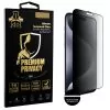 IDOL 1991 PREMIUM PRIVACY ANTISPY TEMPERED GLASS IPHONE 15 PRO MAX 6.7in 9H 0.25mm SEMI CURVED FULL GLUE BLACK