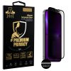 IDOL 1991 PREMIUM PRIVACY ANTISPY TEMPERED GLASS IPHONE 13 PRO/IPHONE 13 6.1in 9H 0.25mm SEMI CURVED FULL GLUE BLACK