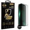 IDOL 1991 PREMIUM PRIVACY ANTISPY TEMPERED GLASS IPHONE 14 PRO 6.1in 9H 0.25mm SEMI CURVED FULL GLUE BLACK