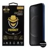 IDOL 1991 PRIVACY ANTISPY TEMPERED GLASS IPHONE 12 PRO MAX 6.7in 9H 0.25mm SEMI CURVED FULL GLUE BLACK