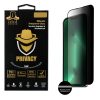 IDOL 1991 PRIVACY ANTISPY TEMPERED GLASS IPHONE 14 6.1in 9H 0.25mm SEMI CURVED FULL GLUE BLACK