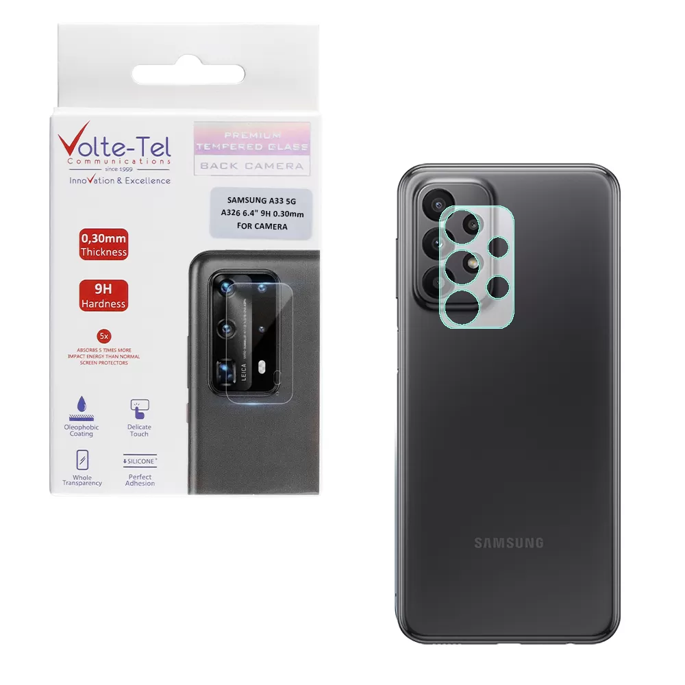 VOLTE-TEL CAMERA TEMPERED GLASS SAMSUNG A33 5G A336 6.4in 9H 0.30mm