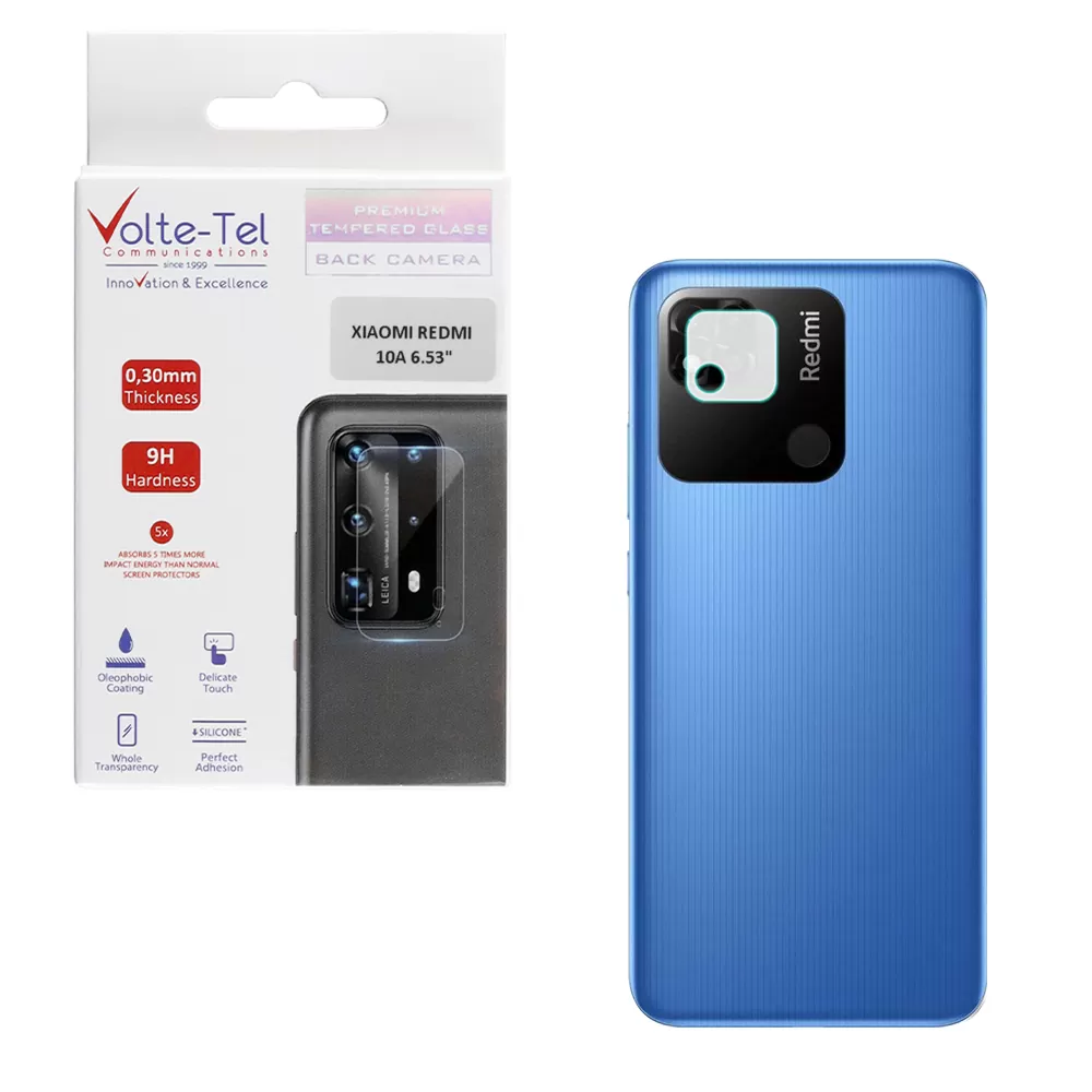VOLTE-TEL CAMERA TEMPERED GLASS XIAOMI REDMI 10A 6.53in 9H 0.30mm