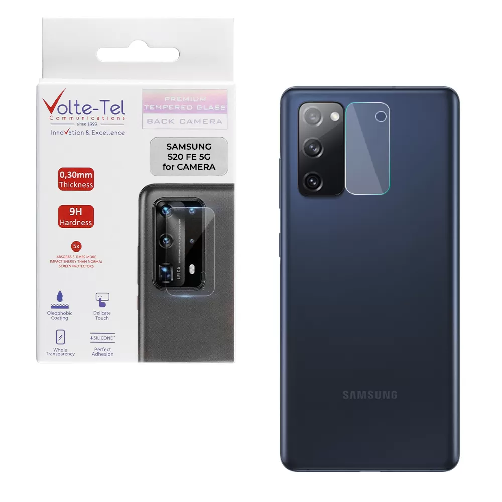 VOLTE-TEL CAMERA TEMPERED GLASS SAMSUNG S20 FE 5G G781/S20 FE 4G G780 6.5in 9H 0.30mm