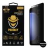 IDOL 1991 PRIVACY ANTISPY TEMPERED GLASS SAMSUNG S23 FE 6.4in 9H 0.25mm SEMI CURVED FULL GLUE BLACK