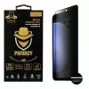 IDOL 1991 PRIVACY ANTISPY TEMPERED GLASS SAMSUNG S23 FE 6.4in 9H 0.25mm SEMI CURVED FULL GLUE BLACK