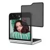 IDOL 1991 PRIVACY ANTISPY TEMPERED GLASS SAMSUNG Z FLIP 5 5G F731 6.7in 9H 0.25mm SEMI CURVED FULL GLUE BLACK