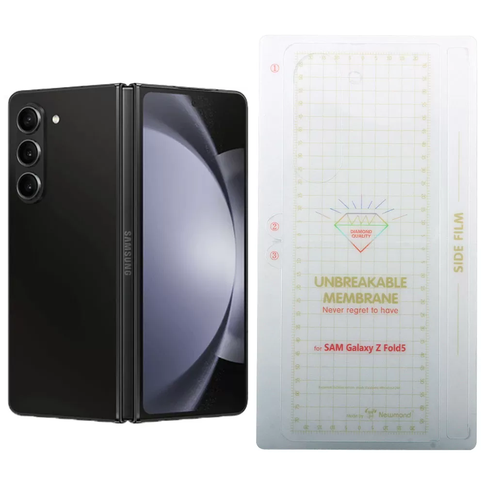 VOLTE-TEL PET SOFT FILM FOLDABLE SAMSUNG Z FOLD 5 5G F946 7.6in ΑΘΡΑΥΣΤΗ ΜΕΜΒΡΑΝΗ ΠΙΣΩ ΚΑΙ ΠΛΑΙΝΟ ΜΕΡΟΣ 0.20mm FULL COVER