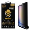 IDOL 1991 PRIVACY ANTISPY TEMPERED GLASS SAMSUNG A25 5G A256 6.5in 9H 0.25mm SEMI CURVED FULL GLUE BLACK