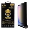 IDOL 1991 PRIVACY ANTISPY TEMPERED GLASS SAMSUNG A25 5G A256 6.5in 9H 0.25mm SEMI CURVED FULL GLUE BLACK