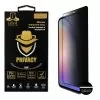 IDOL 1991 PRIVACY ANTISPY TEMPERED GLASS SAMSUNG A55 5G A556 6.6in 9H 0.25mm SEMI CURVED FULL GLUE BLACK