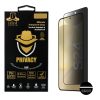 IDOL 1991 PRIVACY ANTISPY TEMPERED GLASS SAMSUNG S24 5G 6.2in 9H 0.25mm 3D SEMI CURVED EDGE GLUE FINGER UNLOCK BLACK