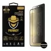 IDOL 1991 PRIVACY ANTISPY TEMPERED GLASS SAMSUNG S24 5G 6.2in 9H 0.25mm 3D SEMI CURVED EDGE GLUE FINGER UNLOCK BLACK