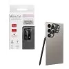 VOLTE-TEL CAMERA GLASS COVER SAMSUNG S24 ULTRA 5G S928 6.8in 9H 0.30MM 3D ALUMINIUM-ELECTROPLATING FRAME SILVER