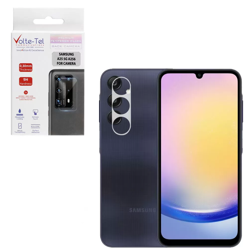 VOLTE-TEL CAMERA TEMPERED GLASS SAMSUNG A25 5G A256 6.5in 9H 0.30mm