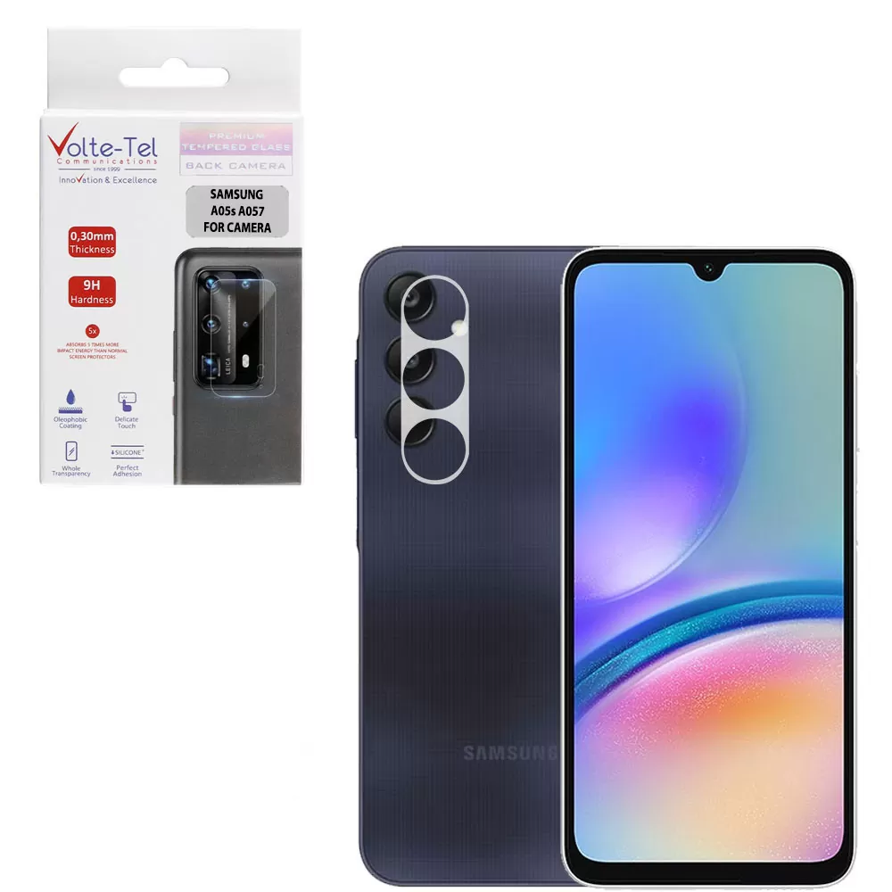 VOLTE-TEL CAMERA TEMPERED GLASS SAMSUNG A05s 4G A057/F14 4G E145 6.7in 9H 0.30mm