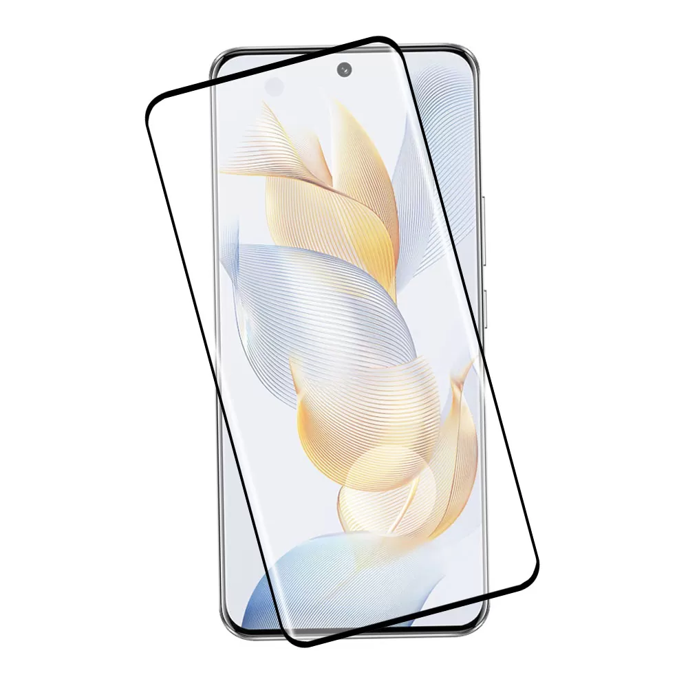 IDOL 1991 GLAMOUR TEMPERED GLASS HONOR 100 5G 6.78in 9H 0.30mm FULL COVER 3D EDGE GLUE FINGER UNLOCK BLACK