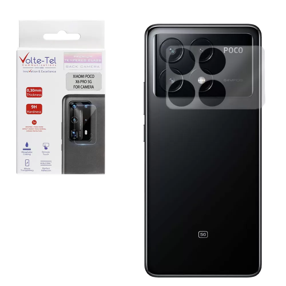 VOLTE-TEL CAMERA TEMPERED GLASS XIAOMI POCO X6 PRO 5G 6.67in 9H 0.30mm