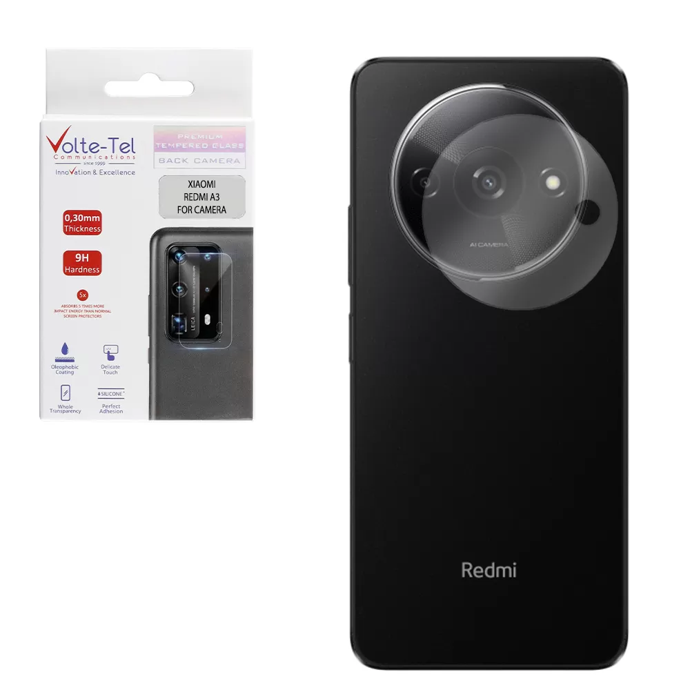 VOLTE-TEL CAMERA TEMPERED GLASS XIAOMI REDMI A3 4G/A3X 4G 6.71in 9H 0.30mm