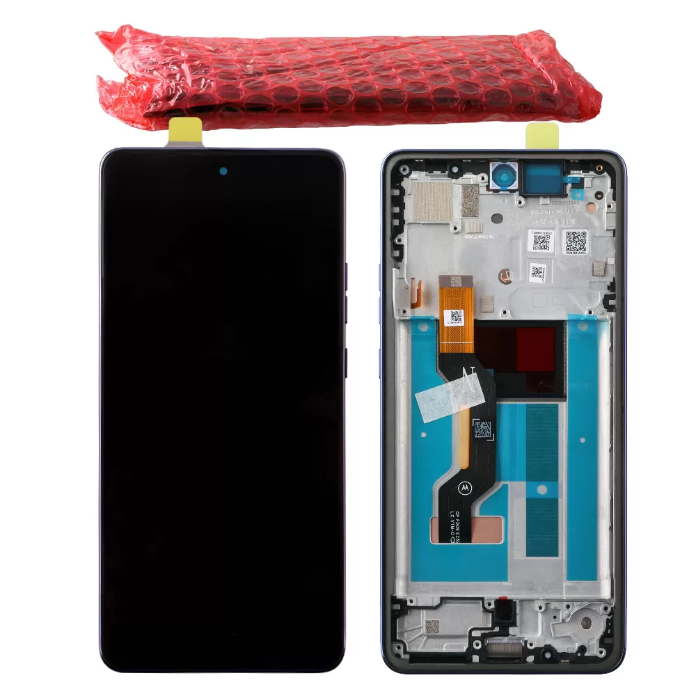 MOTOROLA MOTO G86 POWER ΟΘΟΝΗ P-OLED + TOUCH SCREEN + LENS + FRAME 5D68C30652 COSMIC SKY ORIGINAL SERVICE PACK